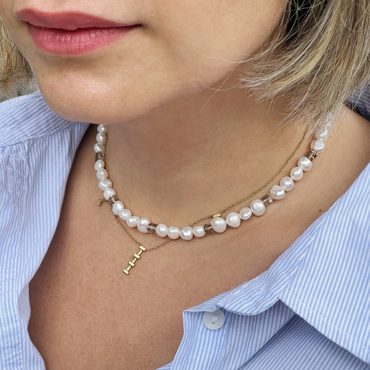 Smoky Pearl Necklace