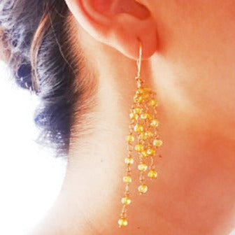 Yellow Sapphire Earrings