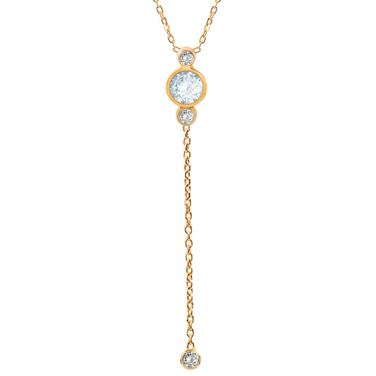 Diamond Aquamarine Necklace