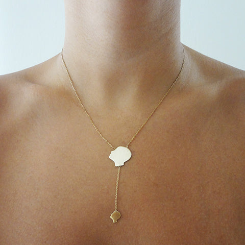 Hanging Face Necklace